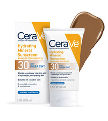 Hydrating Mineral Sunscreen SPF 30 Face Sheer Tint, Shade: Light