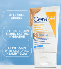 Hydrating Mineral Sunscreen SPF 30 Face Sheer Tint, Shade: Medium